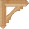 Ekena Millwork Merced Arts & Crafts Rough Sawn Bracket, Western Red Cedar, 6"W x 28"D x 28"H BKT06X28X28MRC03RWR - alternate 4